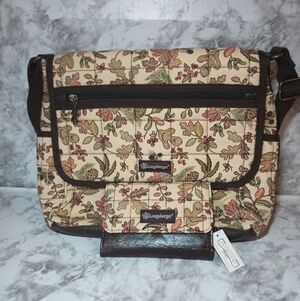 Longaberger Fall Foliage Purse And Matching Wallet